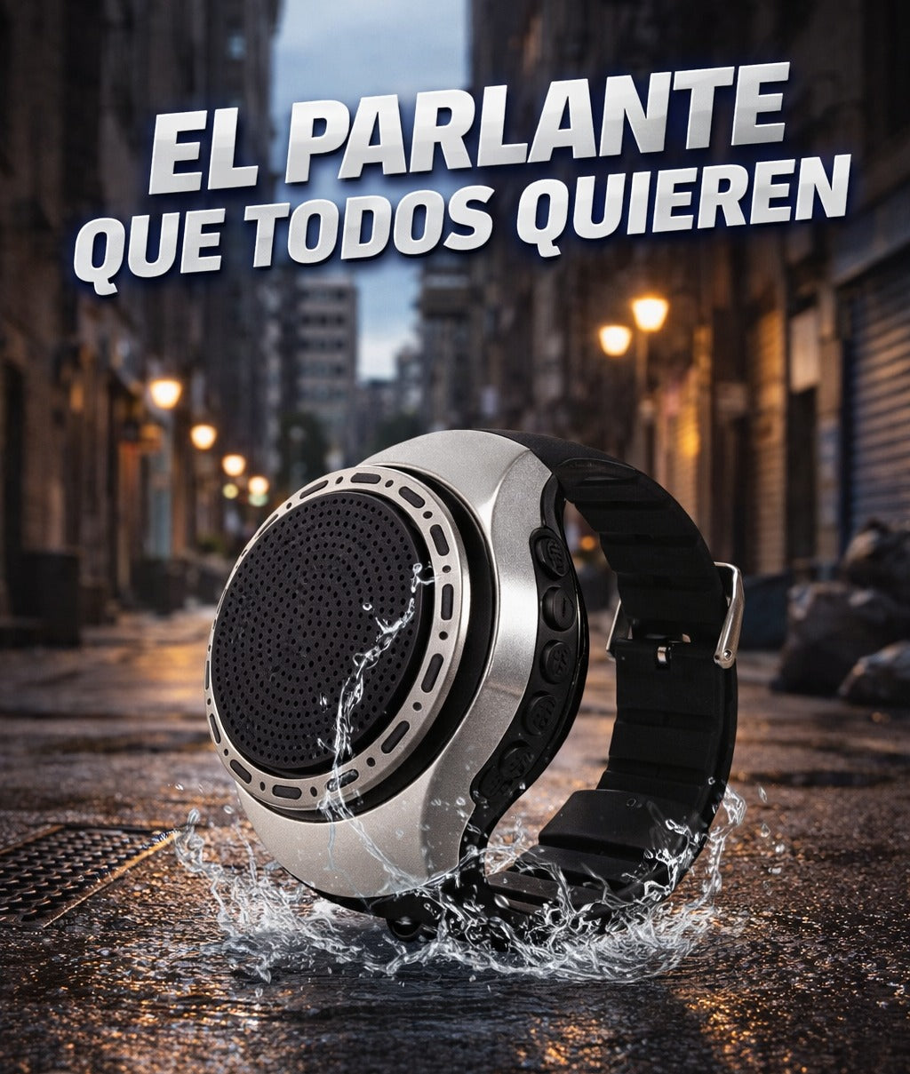 PARLANTE PORTÁTIL EN TU MUÑECA- Música libre donde vayas