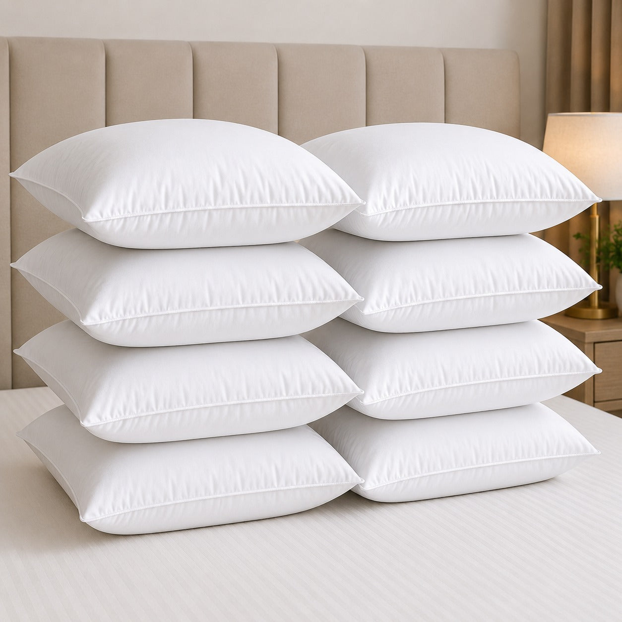 Almohadas Hotel 5 estrellas: Set de 8 almohadas premium