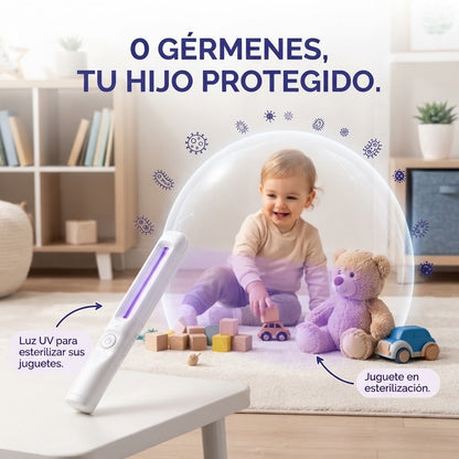 Lámpara UV: Esteriliza Juguetes en Minutos -Tu Aliada Contra los Gérmenes