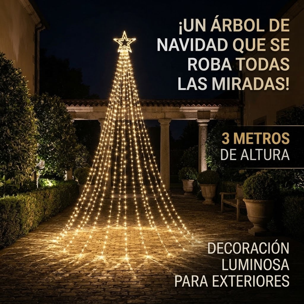 ALUMBRA 3 METROS, ARBOL NAVIDEÑO