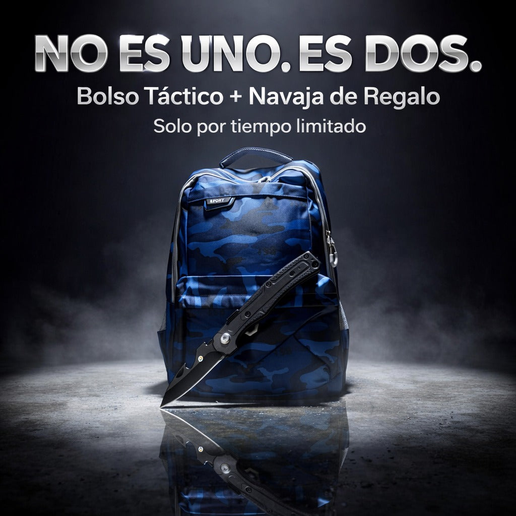 BOLSO SUPERVIVENCIA CON MINI NAVAJA OCULTA.