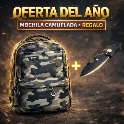 BOLSO SUPERVIVENCIA CON MINI NAVAJA OCULTA.