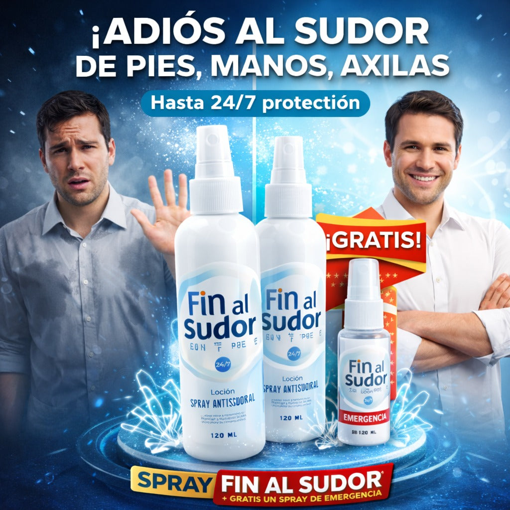 SPRAY FIN AL SUDOR 2X1 -GRATIS SPRAY DE EMERGENCIA
