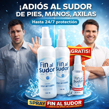 SPRAY FIN AL SUDOR 2X1 -GRATIS SPRAY DE EMERGENCIA
