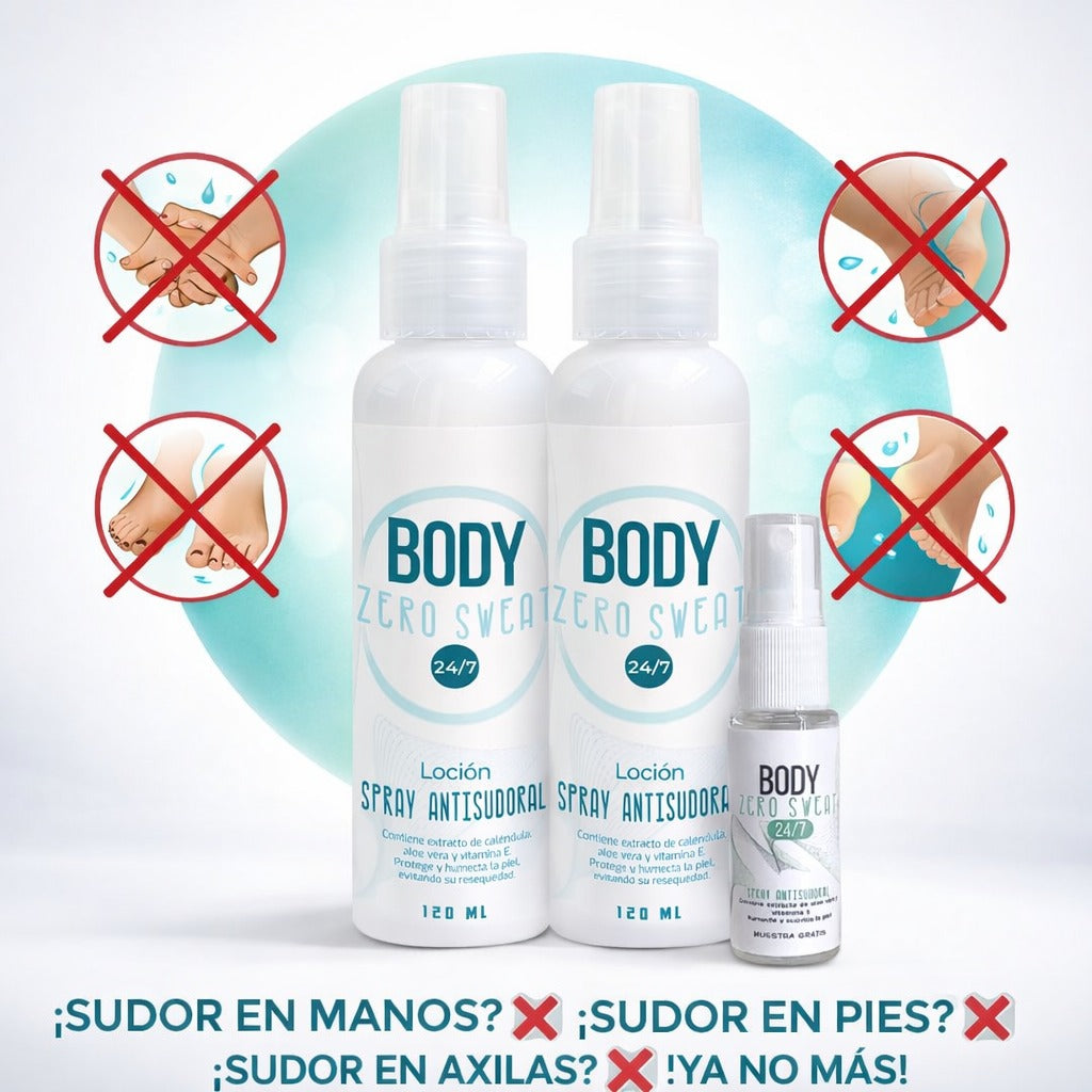 SPRAY FIN AL SUDOR 2X1 -GRATIS SPRAY DE EMERGENCIA