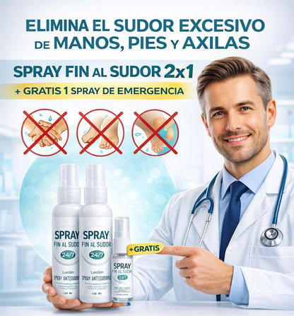 SPRAY FIN AL SUDOR 2X1 -GRATIS SPRAY DE EMERGENCIA