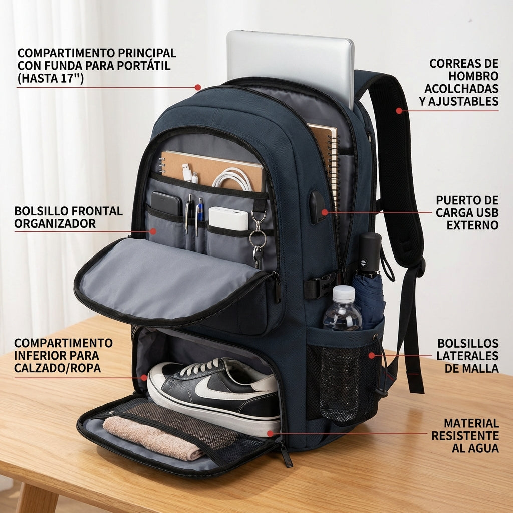 Morral Táctico Black Spyder 3 en 1: Máxima Seguridad y Versatilidad Urbana