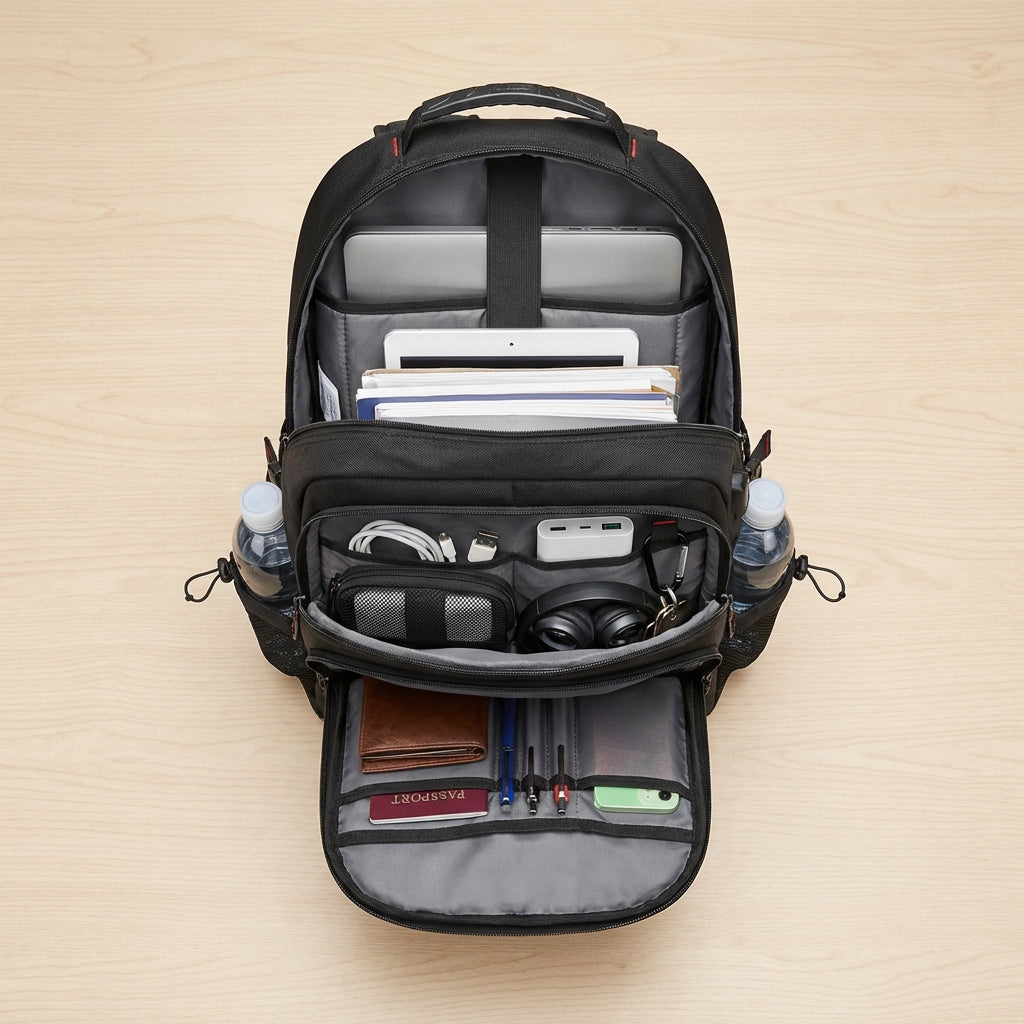 Bolso Black Spyder 3 en 1 con Compartimento Plus