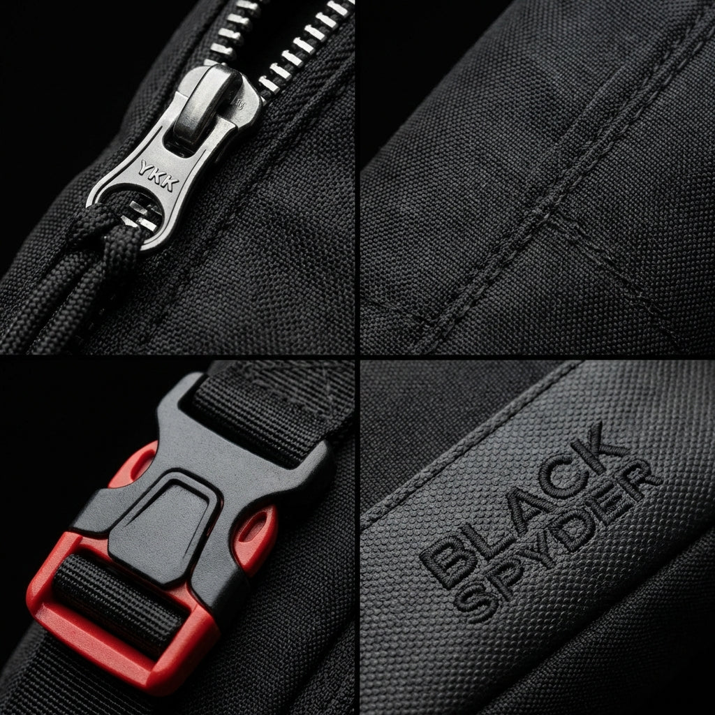 Morral Táctico Black Spyder 3 en 1: Máxima Seguridad y Versatilidad Urbana