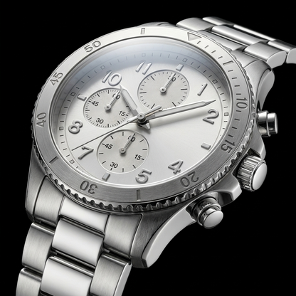 Set Hombre de Acero: Reloj, Billetera, Llavero y Lapicero + en estuche de regalo.