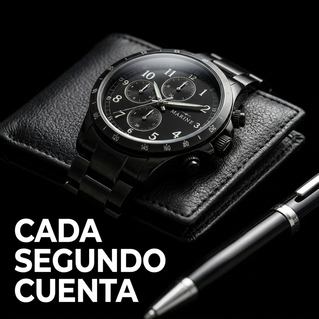 Set Hombre de Acero: Reloj, Billetera, Llavero y Lapicero + en estuche de regalo.