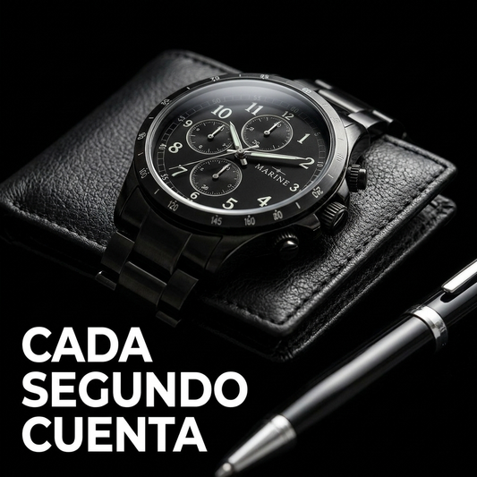 Set Hombre de Acero: Reloj, Billetera, Llavero y Lapicero + en estuche de regalo.
