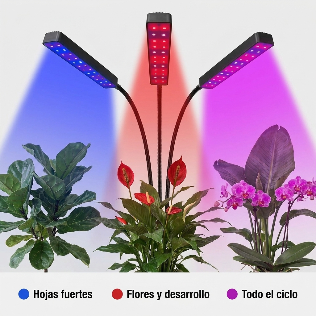 SOL INTERIOR: LAMPARA LED PARA PLANTAS FUERTES Y SANAS