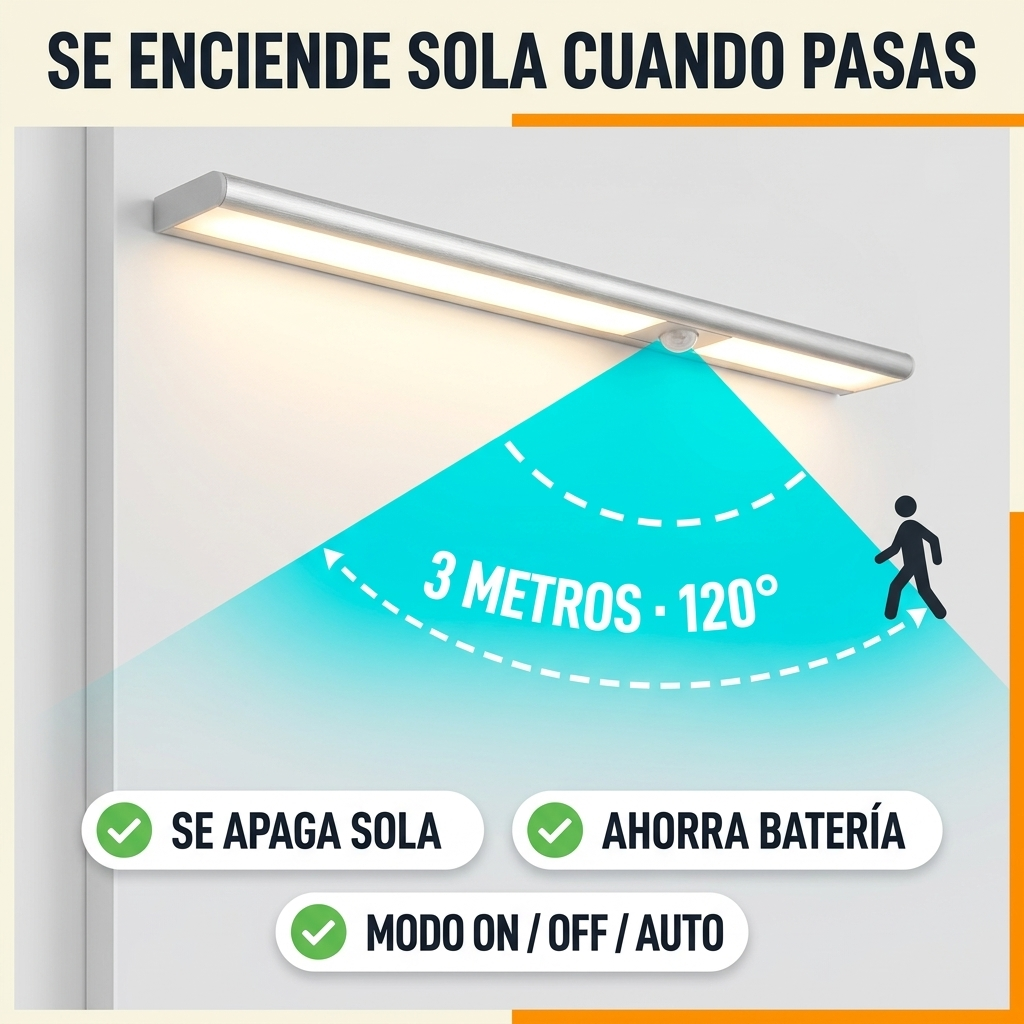 SENDERO - Barra LED con sensor