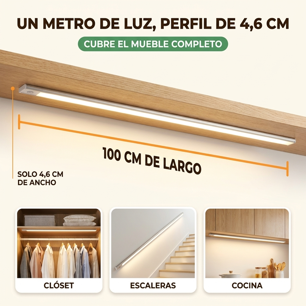 SENDERO - Barra LED con sensor