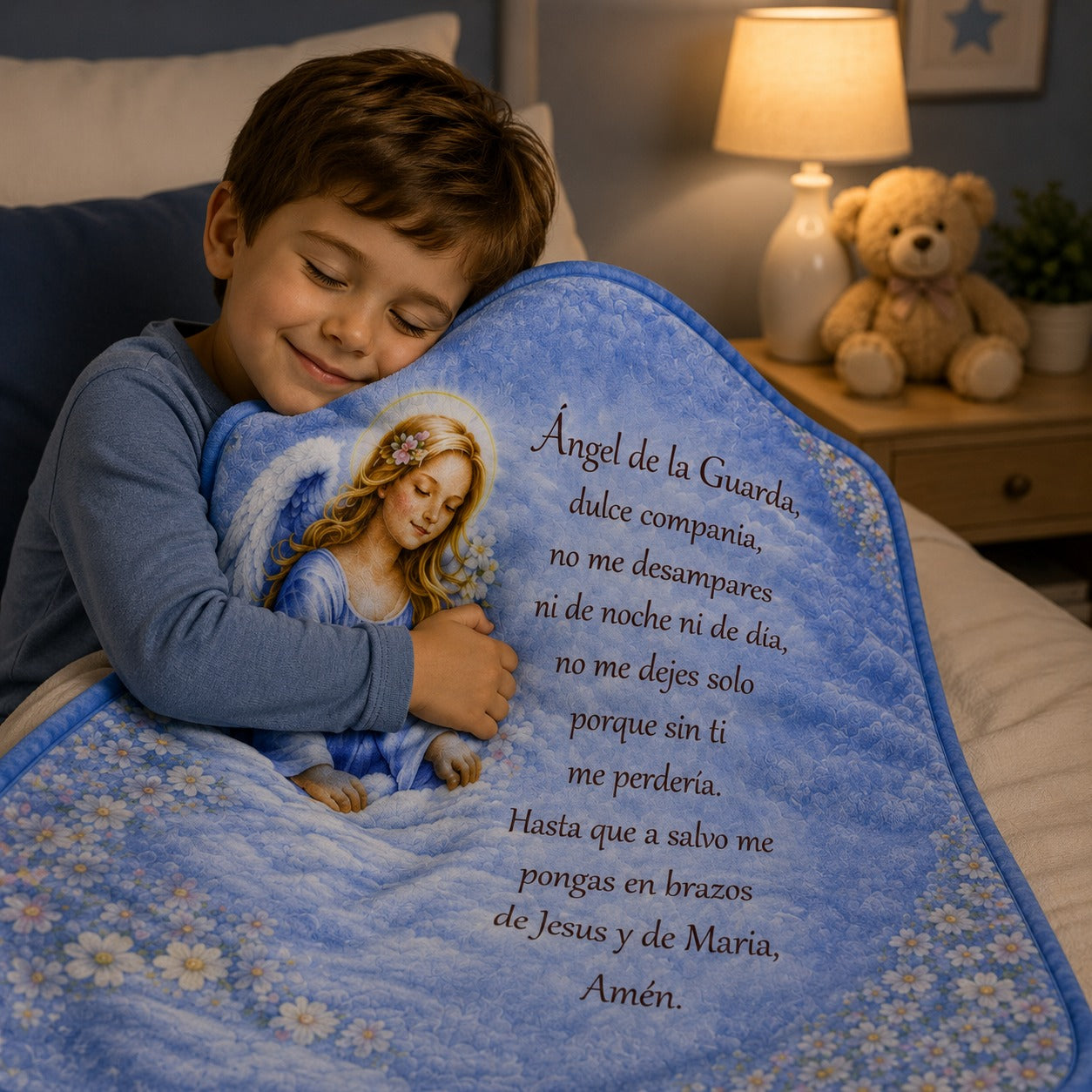 MI ÁNGEL: Para que nunca duerma solo.